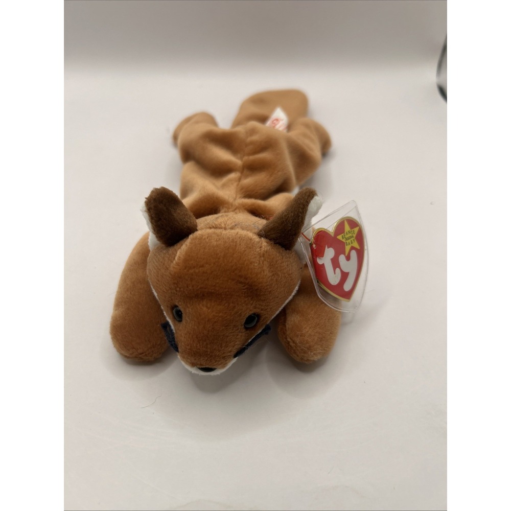 1996 Ty Beanie Baby "Sly" Retired Fox w/ All Tags